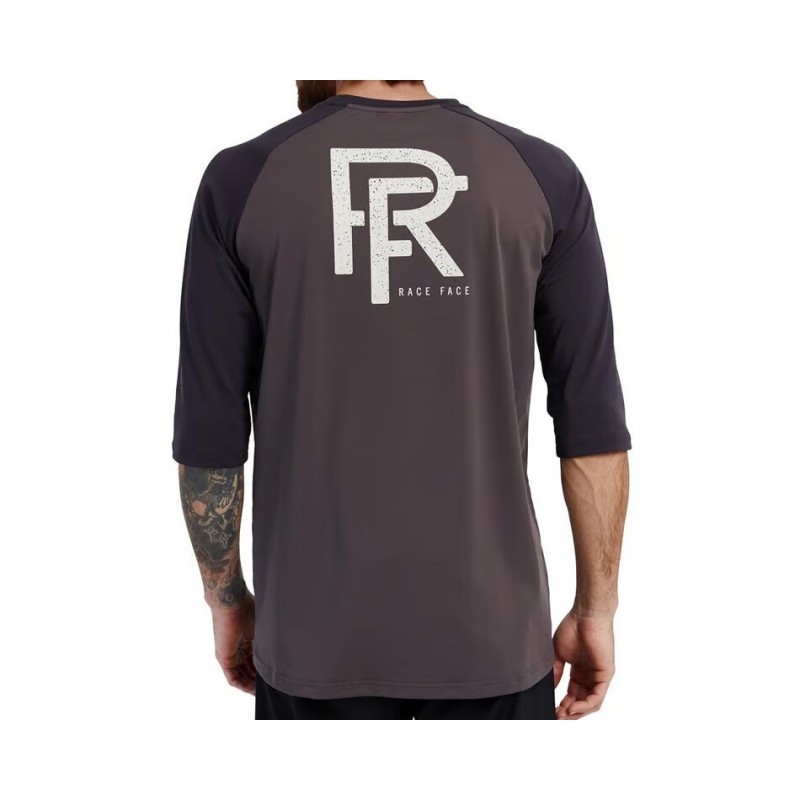 RACE FACE Commit 3/4 Sleeve Tech Top Charcoal M