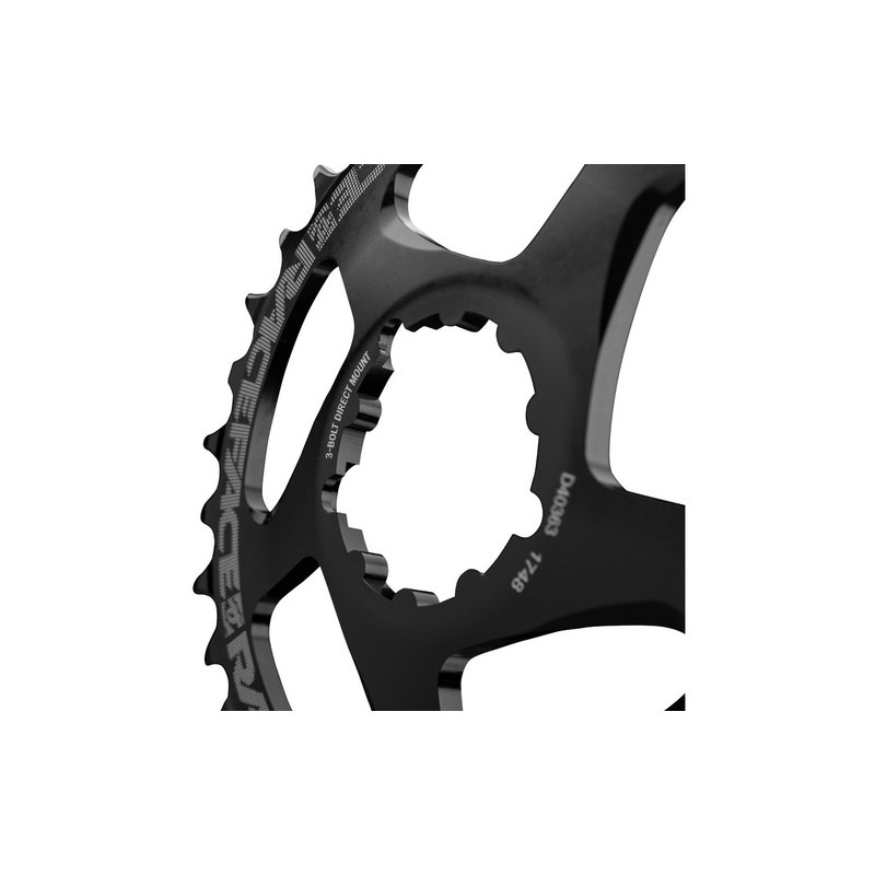 RACE FACE CHAINRING DM 34T BLACK 3 BOLT COMP 10-12S