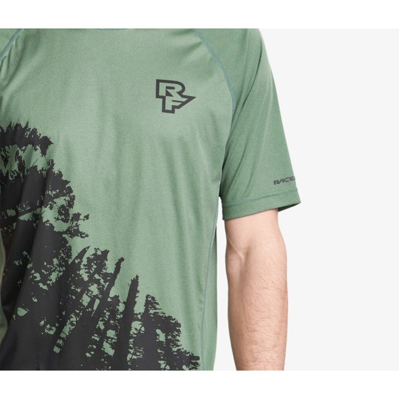 RACE FACE Trigger Short Sleeve Jersey Forest M