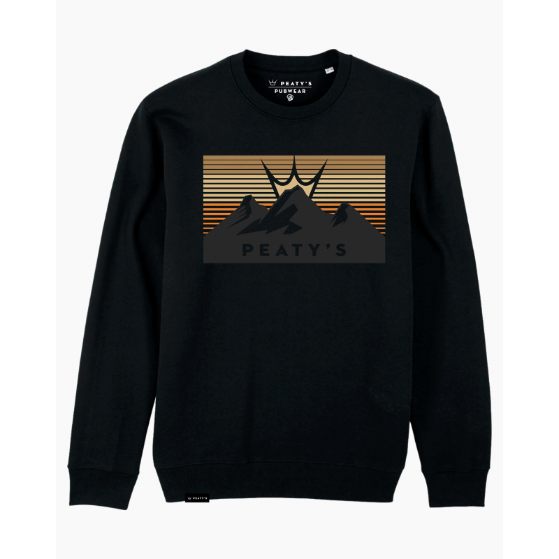 Peaty's AW24 PubWear Crew Jumper - 3 Peaks Sunset / Black - Medium