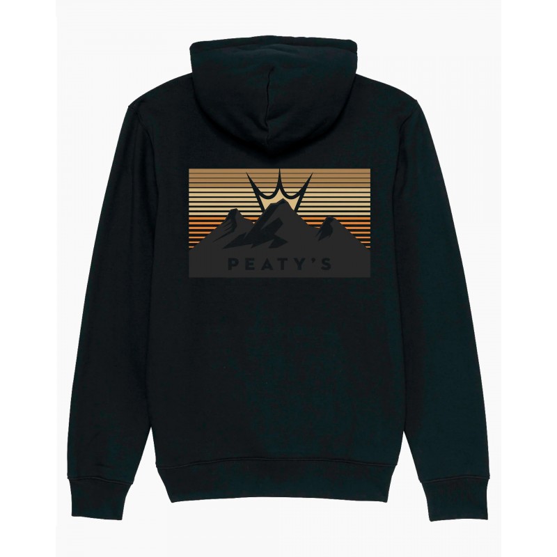 Peaty's AW24 PubWear Hoody - 3 Peaks Sunset / Black - XL