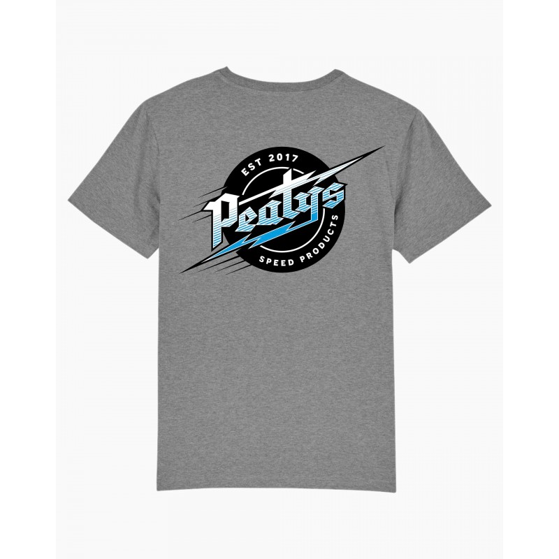 Peaty's AW24 PubWear Tee - Lightning / Mid-Heather Grey - 2XL