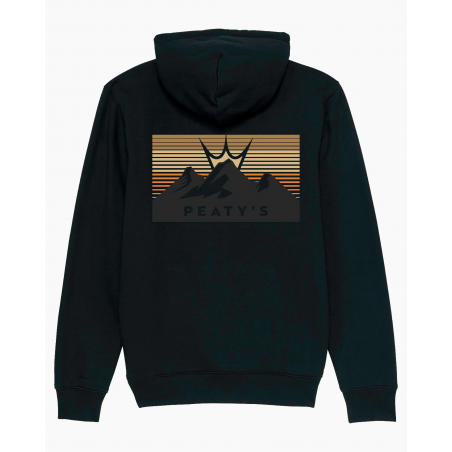 Peaty's AW24 PubWear Zip Hoody - 3 Peaks Sunset / Black - Medium