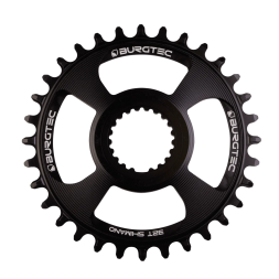 BURGTEC Shimano Direct Mount Thick Thin Chainring ­ 30T ­ Burgtec Black