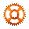 BURGTEC Shimano Direct Mount Thick Thin Chainring ­ 34T ­ Iron Bro Orange