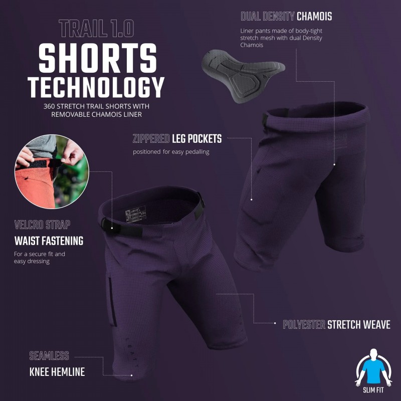LEATT Shorts MTB Trail 1.0 S Black