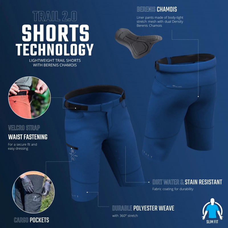 LEATT Shorts MTB Trail 2.0 L Spinach