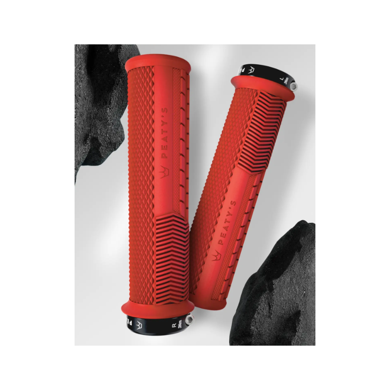 Peaty's Monarch Grip - Knurl - Thin - Red