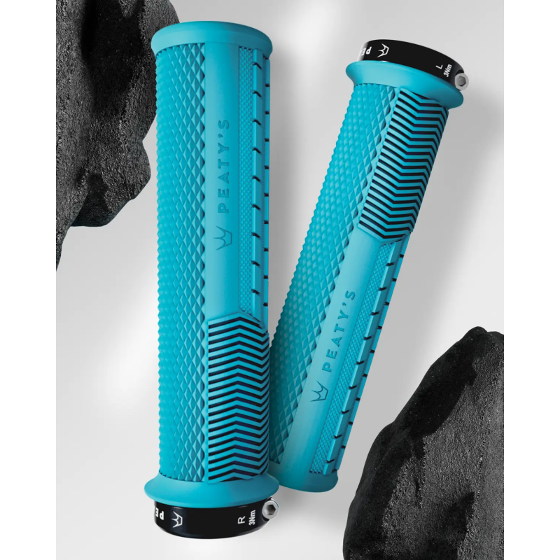 Peaty's Monarch Grip - Knurl - Thin - Turquoise