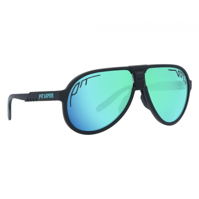 Pit Viper The Exec Jethawk Sunglasses - Polarized Blue-Green Lens