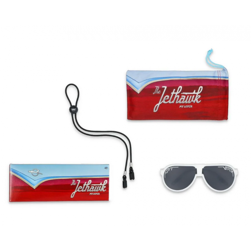 Pit Viper The Miami Nights Jethawk Sunglasses - Polarized Silver Lens