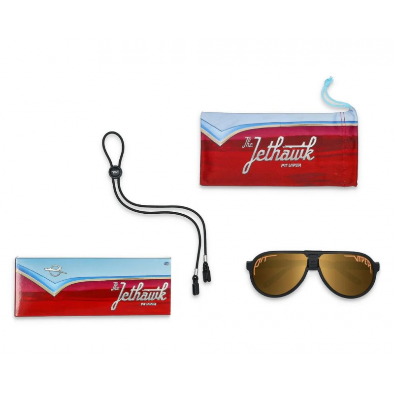 Pit Viper The Exec Jethawk Sunglasses - Polarized Gold Lens