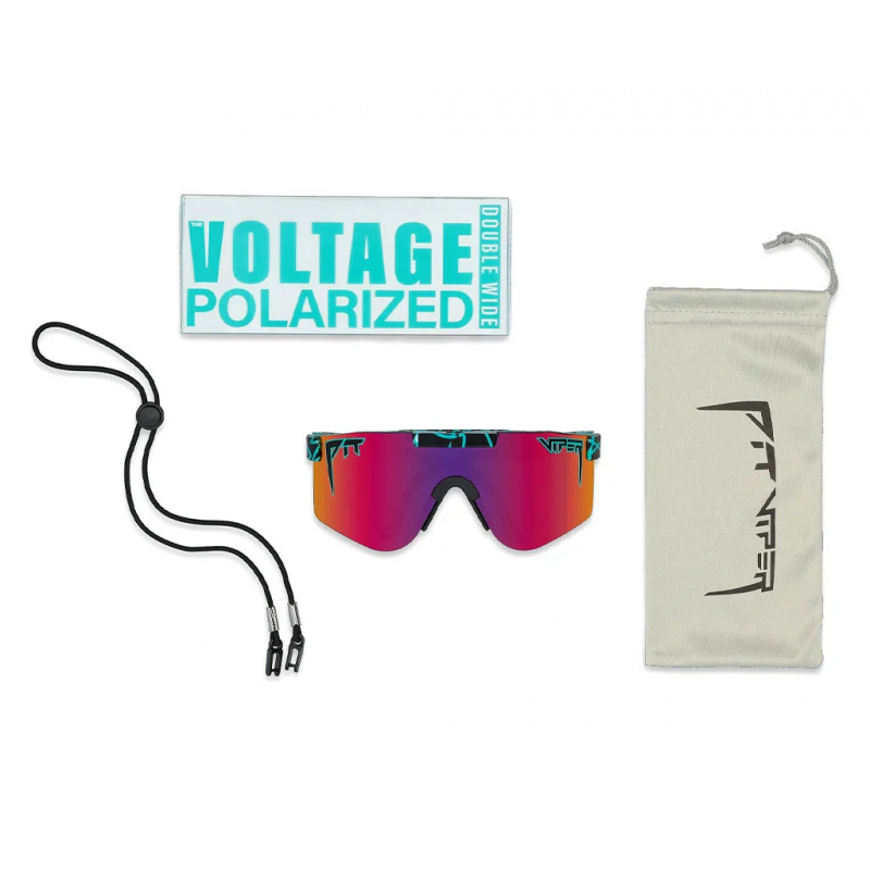 Pit Viper The Voltage Original Wide Sunglasses - Polarized Pink-Purple Lens
