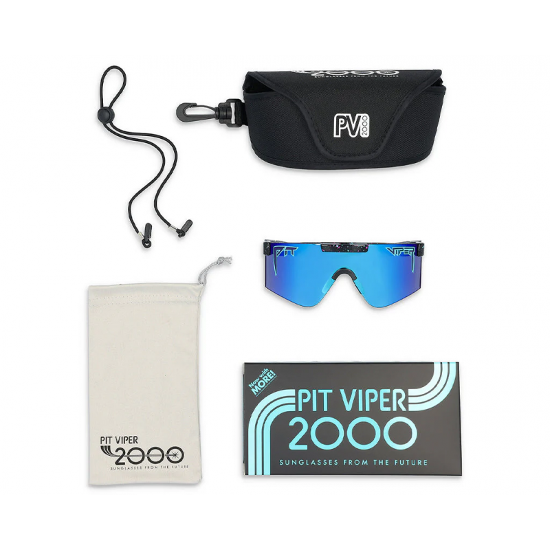 Pit Viper The Midnight 2000 Sunglasses - Z87+ Blue Lens