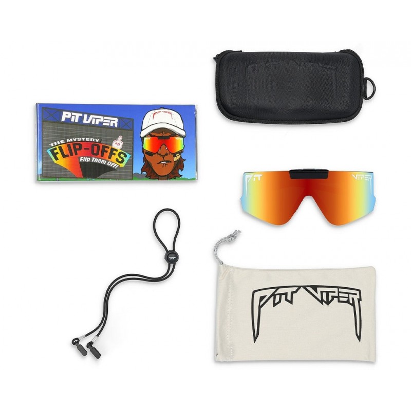 Pit Viper The Exec Flip-Offs Sunglasses Rainbow Lens