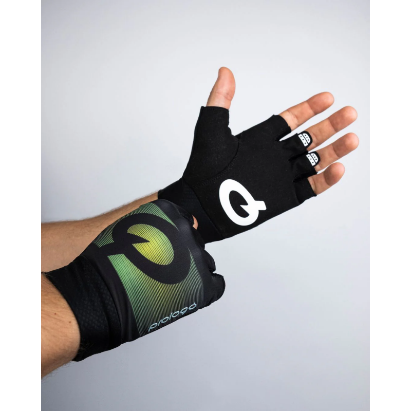 PROLOGO Faded Short Fingers Black / Green M Gloves
