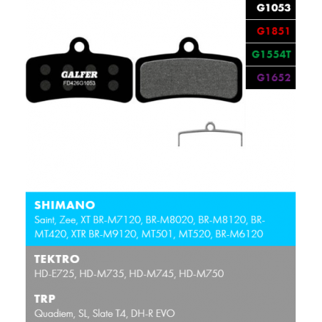 GALFER BIKE FD426G1053 PERFORMANCE Brake Pad