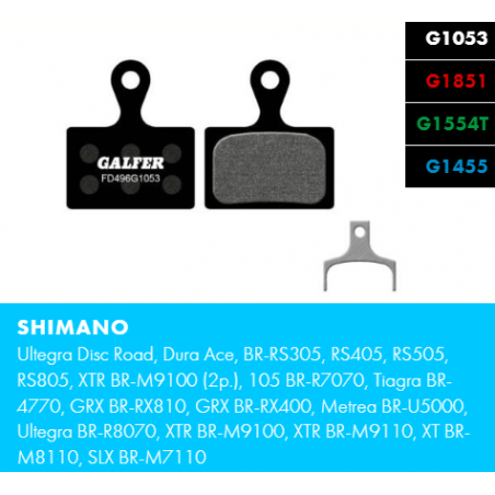 GALFER BIKE FD496G1455 ROAD Brake Pad