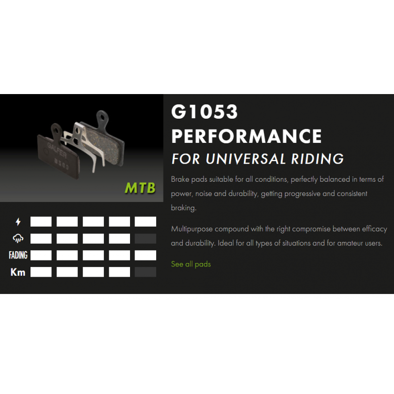 GALFER BIKE FD513G1053 PERFORMANCE Brake Pad