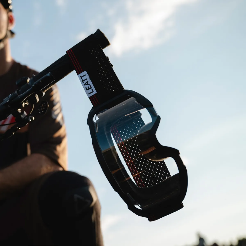 LEATT Goggle Velocity 4.0 MTB X-Flow Iriz Granite Silver 50%