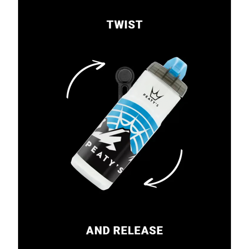 Peaty's x Fidlock Lockin Bottle Logo Smoke 750ml