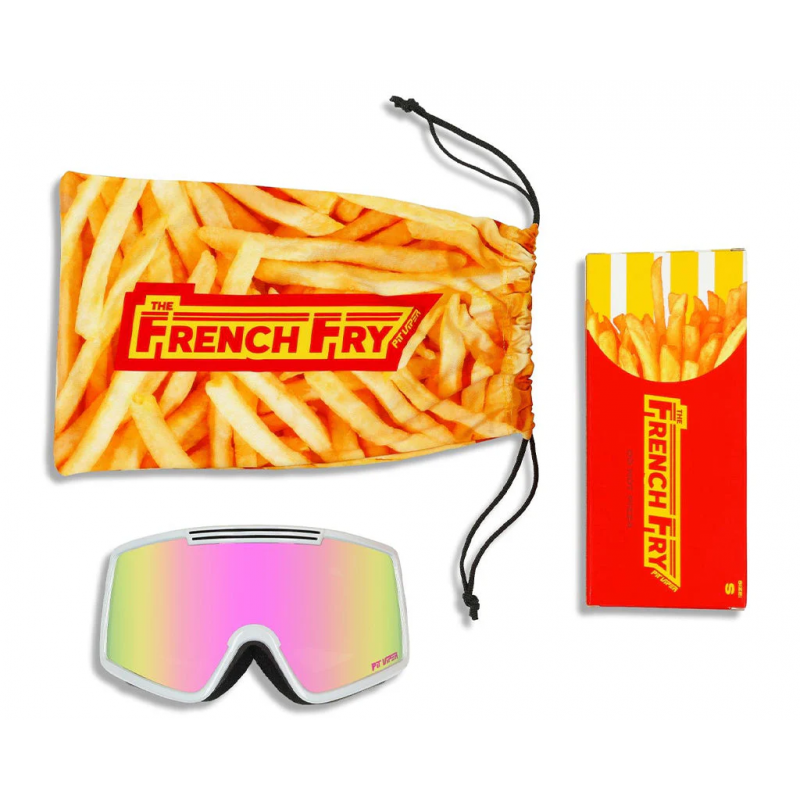 Pit Viper The Greybird French Fry Goggle Pink Lens Large