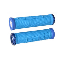 ODI ELITE FLOW LOCK-ON GRIPS Blue Grip