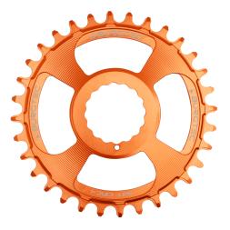 BURGTEC Cinch Thick Thin Chainring ­ 28T ­ Iron Bro Orange