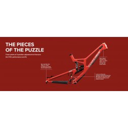 SANTA CRUZ V10 8 CC MX LG Frame Set Gloss Black Sparkle