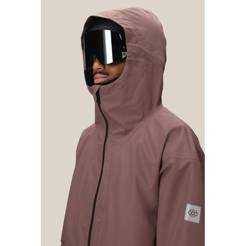 686 Gateway Shell Jacket Red Solar Print