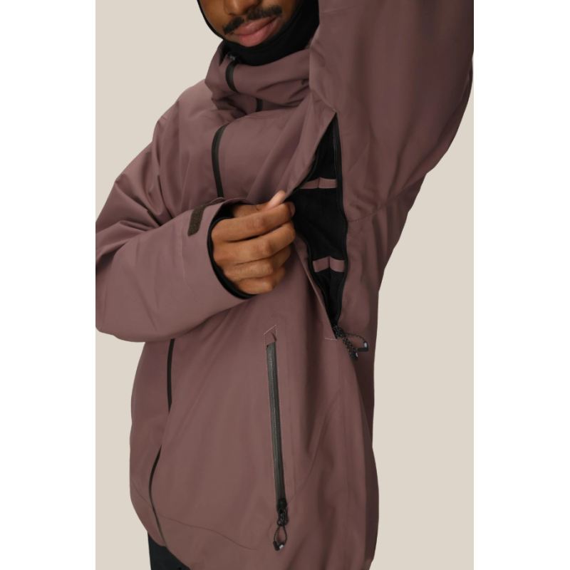 686 Gateway Shell Jacket Red Solar Print