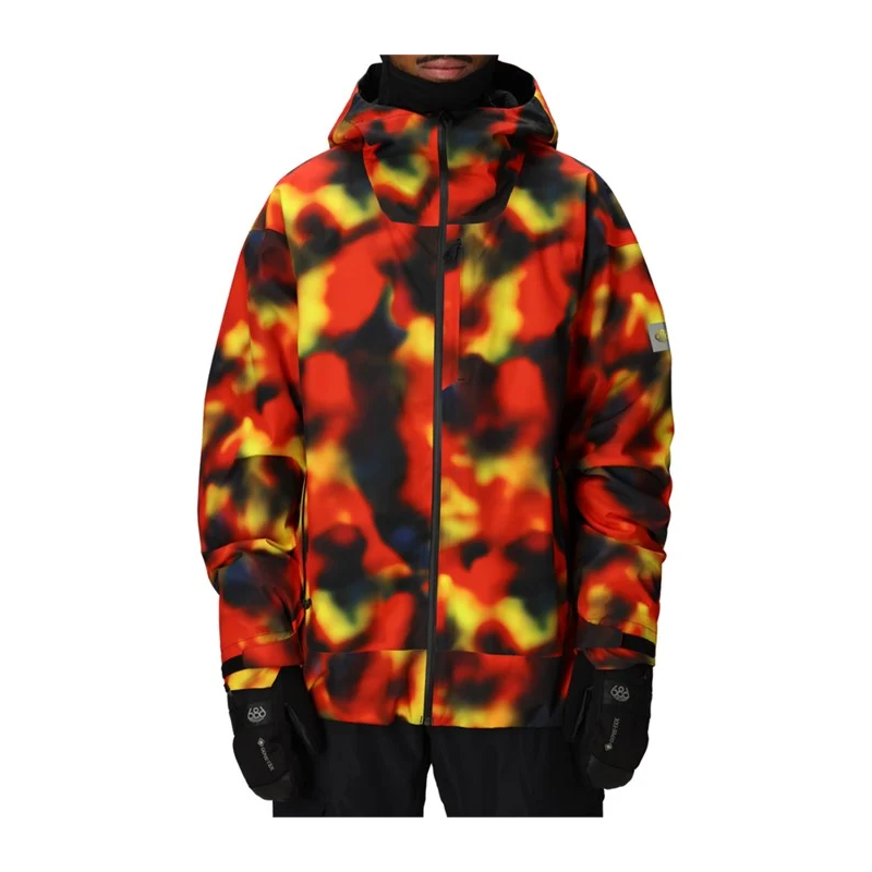 686 Gateway Shell Jacket Red Solar Print