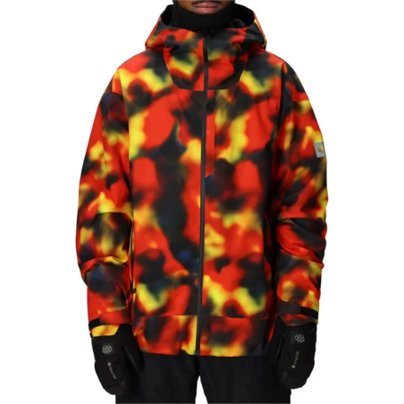 686 Gateway Shell Jacket Red Solar Print