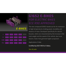 GALFER BIKE FD575G1652 E-BIKE Brake Pad