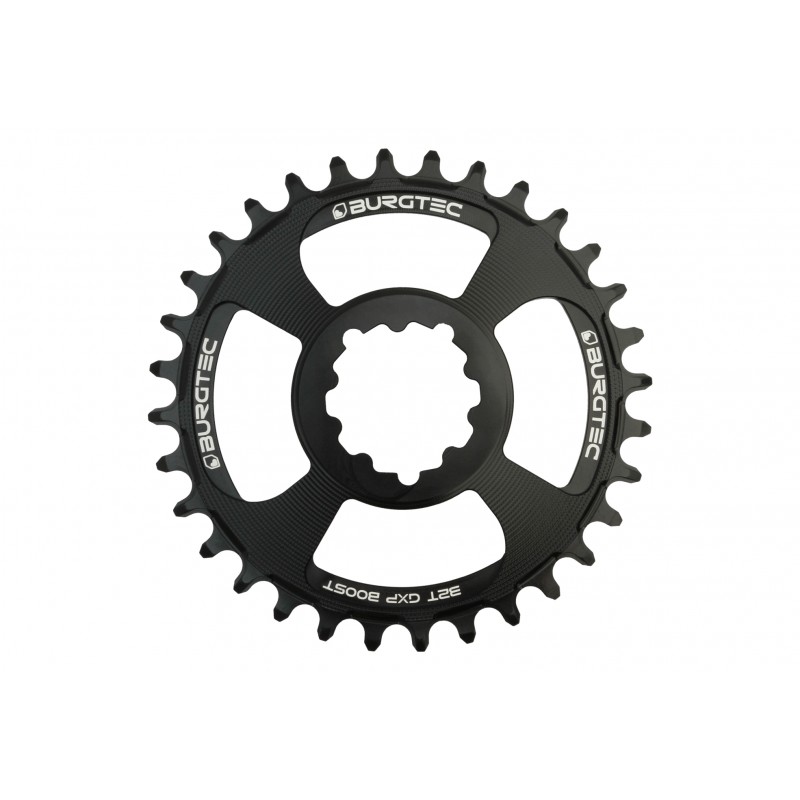 BURGTEC GXP Boost 3mm Offset Thick Thin Chainring ­ Burgtec Black ­ 32T