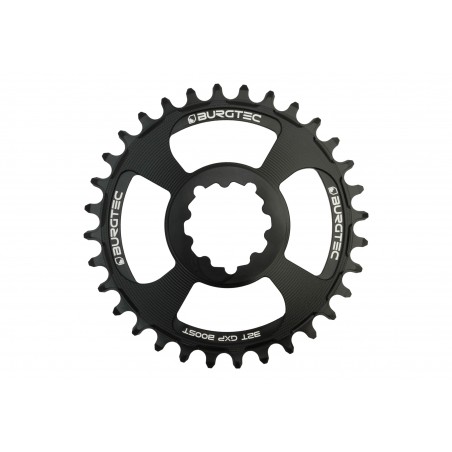 BURGTEC GXP Boost 3mm Offset Thick Thin Chainring ­ Burgtec Black ­ 32T