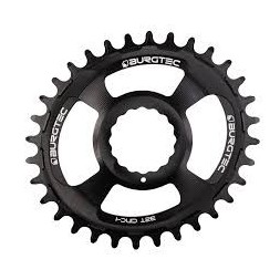 BURGTEC Oval Cinch Thick Thin Chainring ­ Burgtec Black ­ 32T