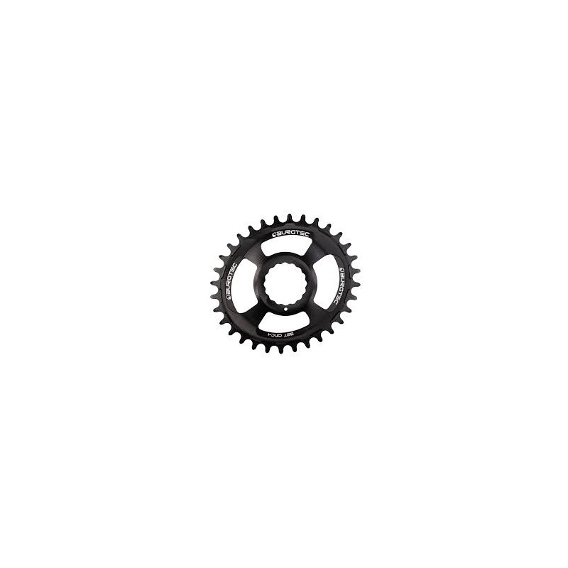 BURGTEC Oval Cinch Thick Thin Chainring ­ Burgtec Black ­ 32T