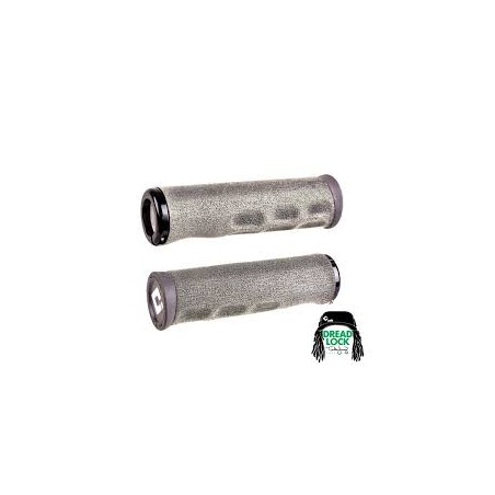 ODI F-1 SERIES DREAD LOCK V2.1 LOCK-ON GRIPS Grey