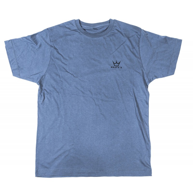 Peaty's Ride Wear Printed T-Shirt - Faded Denim - XL