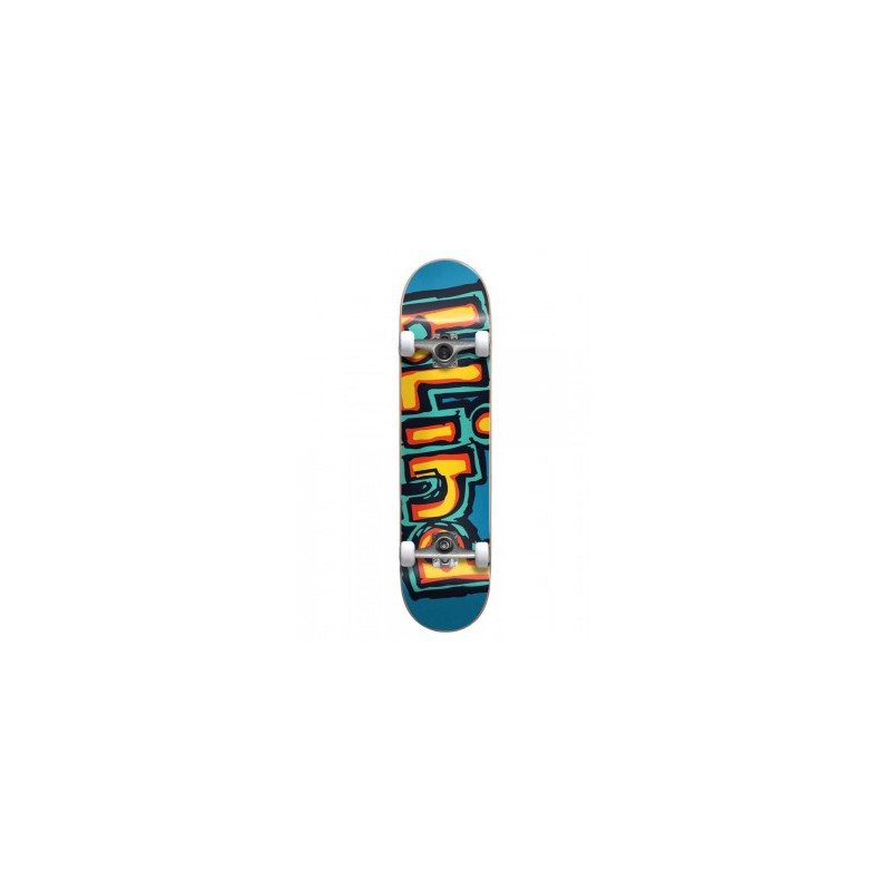 BLIND 7.75 MATTE OG LOGO Bright Red/Teal colorway FP COMPLETE