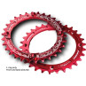RACE FACE CHAINRING SINGLE NARROW WIDE 104X30 RED