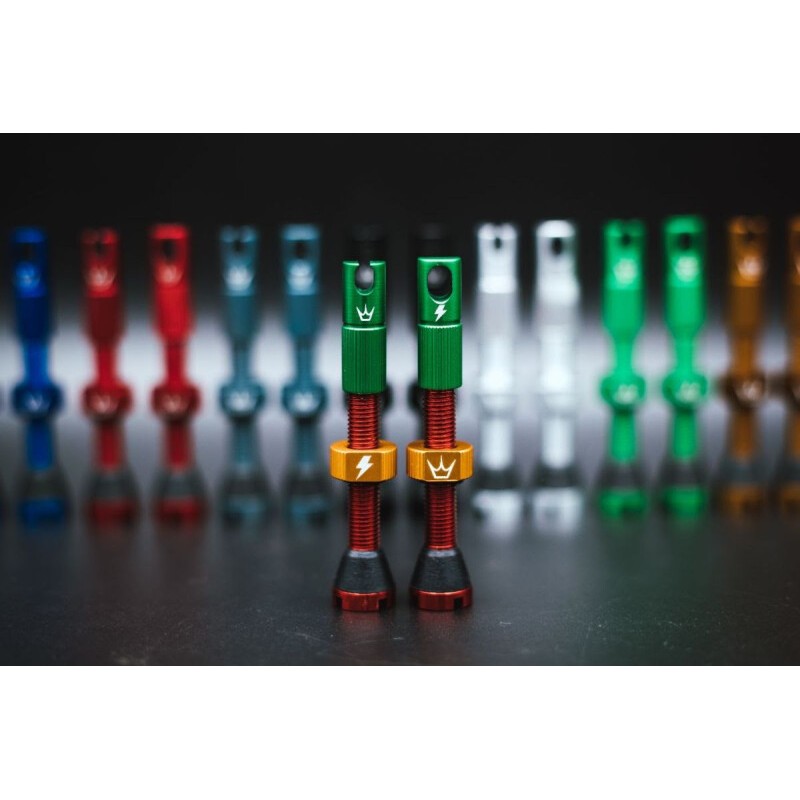 Peaty's x 50to01 (MK2) Tubeless Valves - 42mm / Rasta
