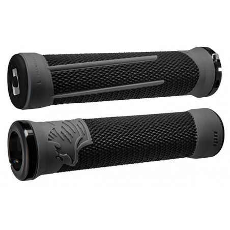 ODI AG2 v2.1 Lock-On Grips Black/Graphite with Black Clamps