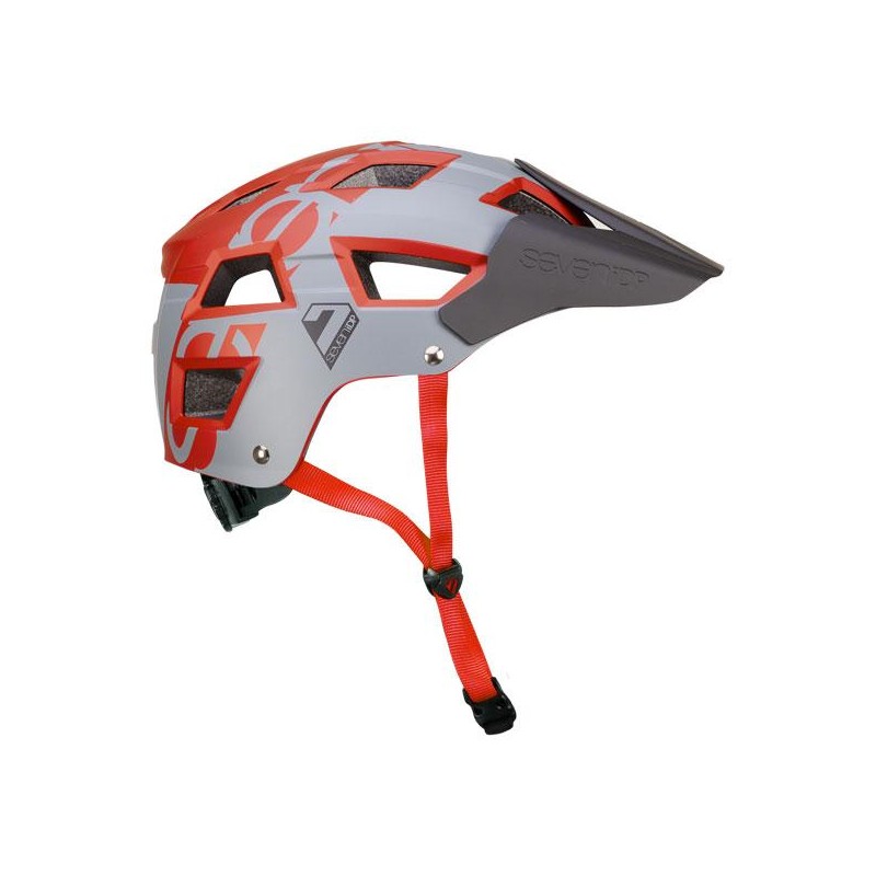 7iDP MTB PROTECTION M5 HELMET / BLACK / METALLIC DARK RED / L/XL