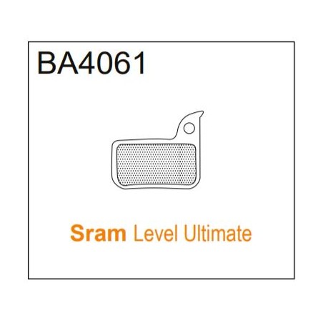 BRAKE AUTHORITY BA4061B - SRAM BRAKE PADS MTB BURLY