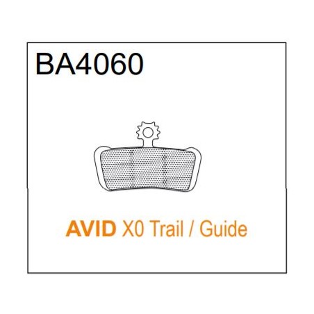 BRAKE AUTHORITY BA4060B - AVID SRAM BRAKE PADS MTB BURLY