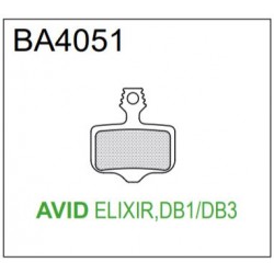 BRAKE AUTHORITY BA4051B - SRAM AVID BRAKE PADS MTB BURLY