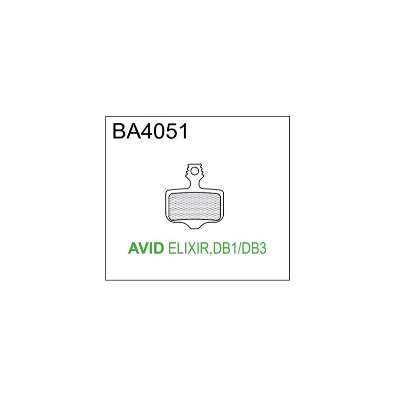 BRAKE AUTHORITY BA4051B - SRAM AVID BRAKE PADS MTB BURLY