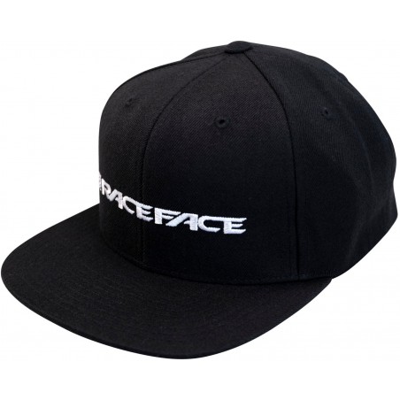 RACE FACE Classic Logo Snapback Hat Black O/S